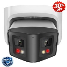Vikylin 4MP Panoramic Dual Lens Full Color IR IP Camera 2Way Audio POE CCTV NDAA