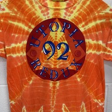 Vintage 92 Symmetria Utopia Redux Tie Dye T shirt M Single Stitch Made in USA
