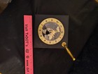 Vintage Linden World Time Clock with Pen Holder 1970's Desk organizer — photo 5