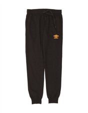 UMBRO Pantalone tuta uomo joggers medio nero cotone BU04