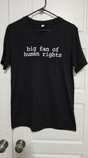 Black Human Rights Graphic Print Cotton Crew ...