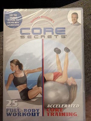NEW Gunnar Peterson's Core Secrets 25 Min Full Body Workout Training (DVD, 2003)