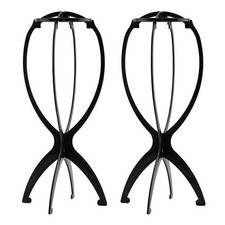 Portable Wig Stand and Holder for All Wigs - Travel Stylist Gift Set 2PC