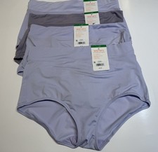 NWT Warners No Pinching No Problems Brief Panties 05738 4 Pairs L 7 Purple