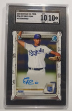 2020 Bowman Chrome Erick Pena 1st Bowman Auto SGC 10 10 Royals