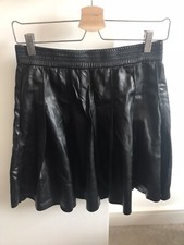 Urban Outfitters Noisy May Faux Leather Black A Line Skirt Size M