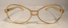 Vintage Frame Japan All Aluminum 9712 Matte Gold 57/20 Eyeglass Frame NOS 298