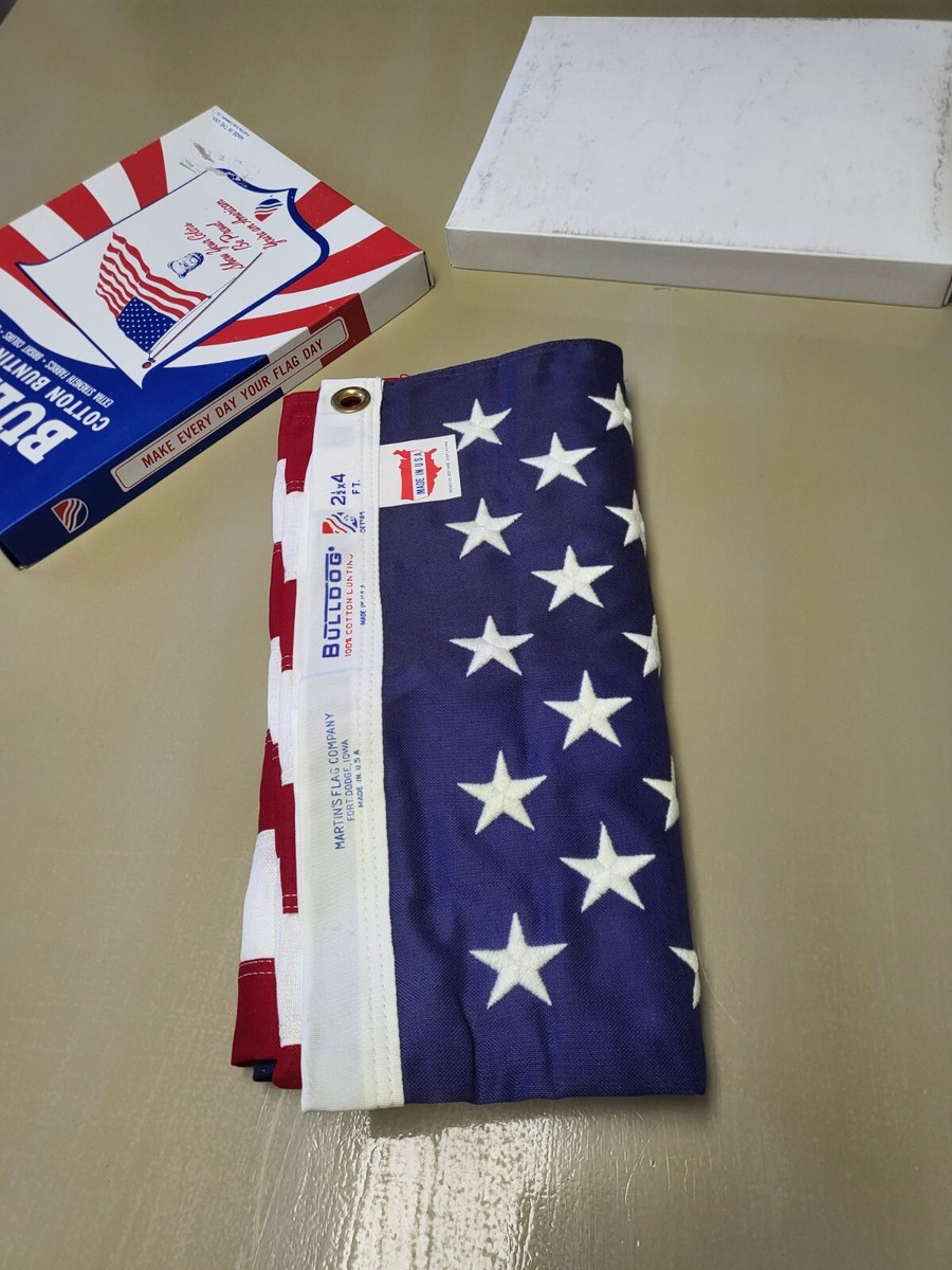 Bulldog USA Flag 2.5 × 4' Ultra Rare NIB | eBay