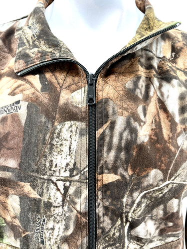 Cabela's Camouflage Advantage Hunting Full Zip Bomber Jacket coat Men's XL - Picture 2 of 7