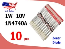 1W 10.0V ZENER DIODE 1N4740A (10 pcs) - Free & Fast shipping