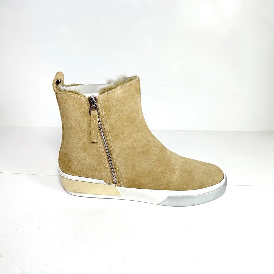 Zapatillas altas Dolce Vita Zucca para mujer talla 8 forro de piel sintética gamuza nuevas en caja Foto 3 de 4