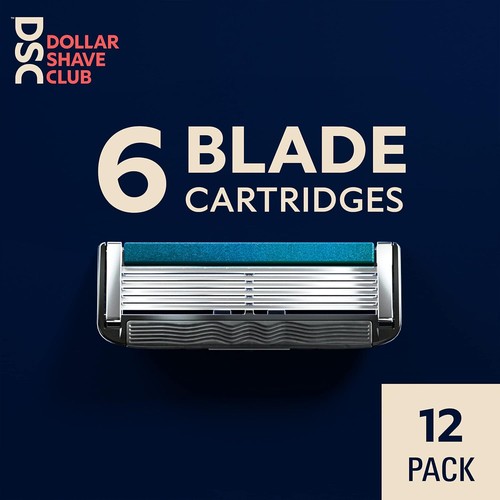 6 Blade Razor Refills (12 Pack) | Stainless Steel Blades for Close Shave - Picture 2 of 6
