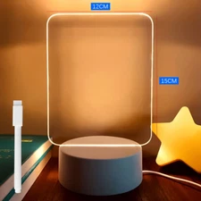 Note Board Creative Led Night Light USB Message Board Holiday Light with Pen Gif