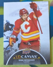 2021-22 Upper Deck Series 2 Sean Monahan Canvas - Black Parallel