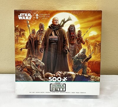 Star Wars Thomas Kinkade The Book Of Boba Fett Tuscan Raiders 500 Puzzle Ceaco