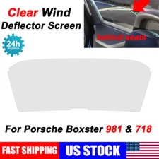 Clear WindScreen For Porsche Boxster 718 981 Wind Screen Deflector Restrict Air