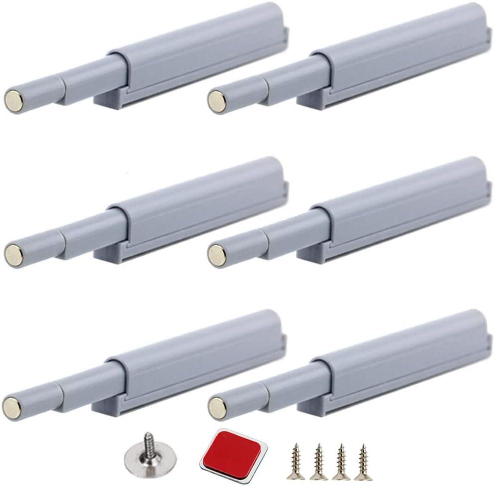 Push to Open Door Catches Magnetic Latch Open and Close The Door with a Single