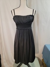 BCBG Maxazria Mini Dress Black  Removable Straps Little black Dress SIZE 6 EUC