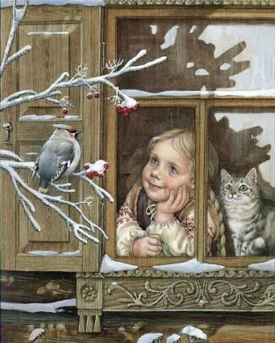 Art Deco Birds Art Paintings