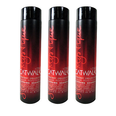 Tigi Catwalk Sleek Mystique Glossing Shampoo 10.14 oz PACK OF 3