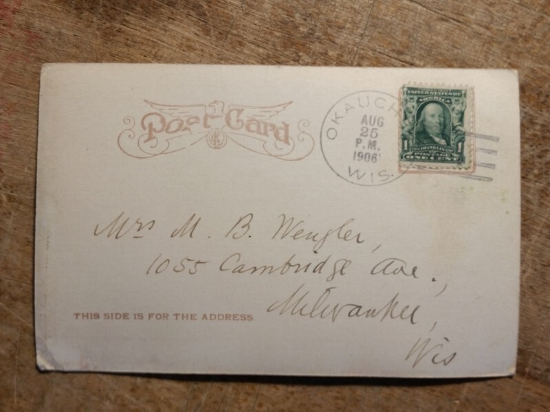 1906 The Bridge Okauchee Dam WI Post Card Oconomowoc Area eBay