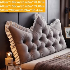 Headboard Pillow Reading Pillows Crown-shape Soft Removable Back Bolster Cushion