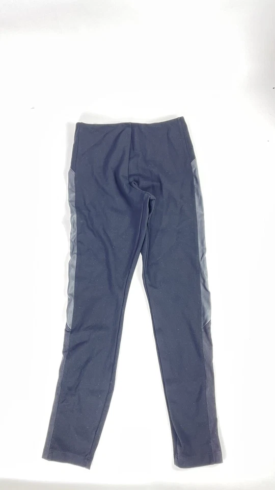 Lysse Womens Black Ponte Equestrian With Vegan Leather Patches Leggings Size M   - Image 2 of 4