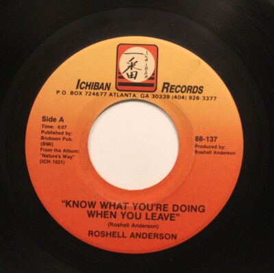 Hear! Northern Soul 45 Vinyl Single 7'' Roshell Anderson