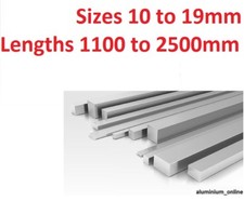 ALUMINIUM FLAT BAR STRIP 10mm 13mm 16mm 19mm select size & length on listing