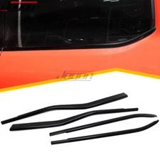 Black Side Window Bottom Strip Molding Kit For Ford F150 XLT XL Lariat 2021-2024