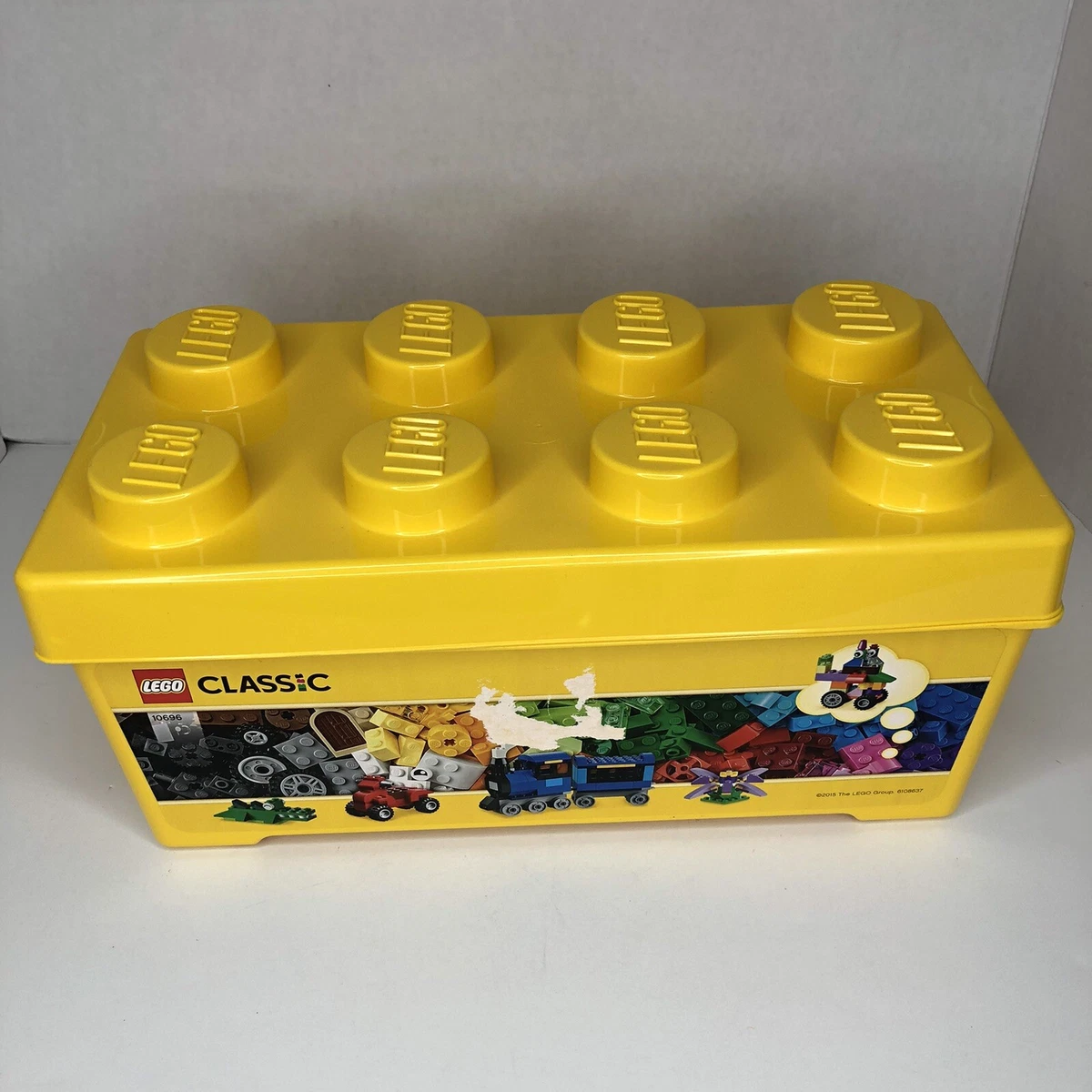 CHUBS Stackable Lego Storage Container Set Of 2 Yellow