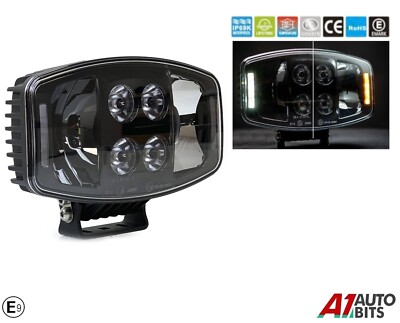 1X 10'' LED Jumbo Nebelscheinwerfer weiß gelb für SUV LKW Pickup 12V 24V E-ZEICHEN