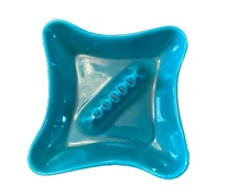 Vintage Large Turquoise Mcm Cigarette Ashtray California Sequoia Pottery 