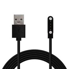 Cavo di Ricarica USB Magnetizzato a 4 pin Compatibile con Smart Watch Nero