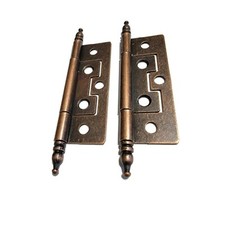 Steeple tipped steel hinges with antique copper finish No Mortise -Fast Install