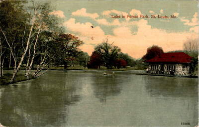 Forest Park, St. Louis, Mo, 25068 POC, Bertha, John K Postcard