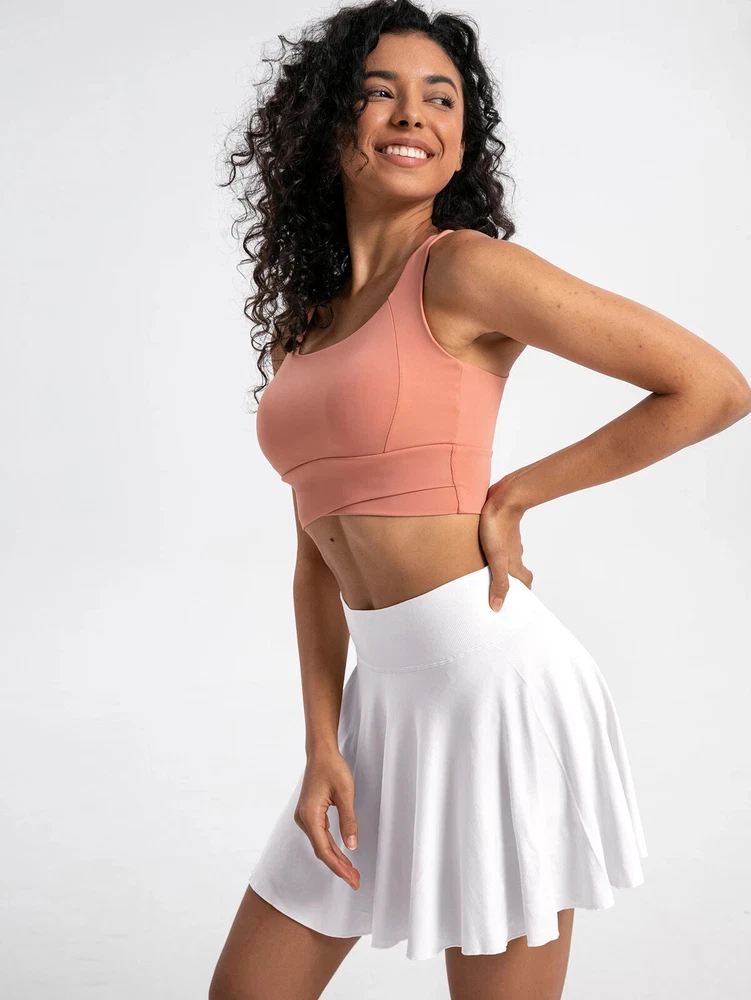 Women Tennis Skirt Pleated Athletic Skirts Workout Pickleball Golf Skort