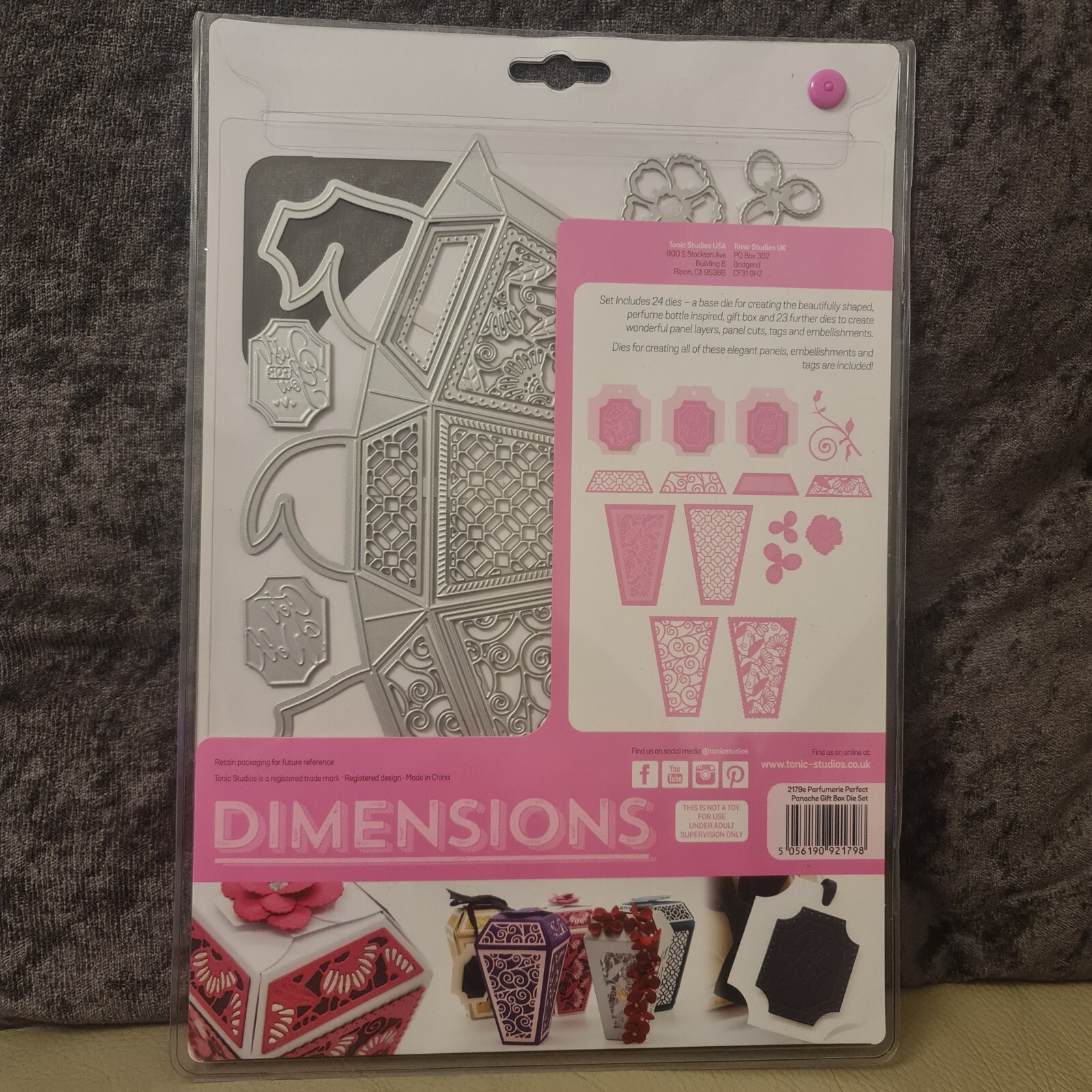 TONIC STUDIOS DIE SET PARFUMERIE PERFECT PANACHE GIFT BOX NEW!! eBay