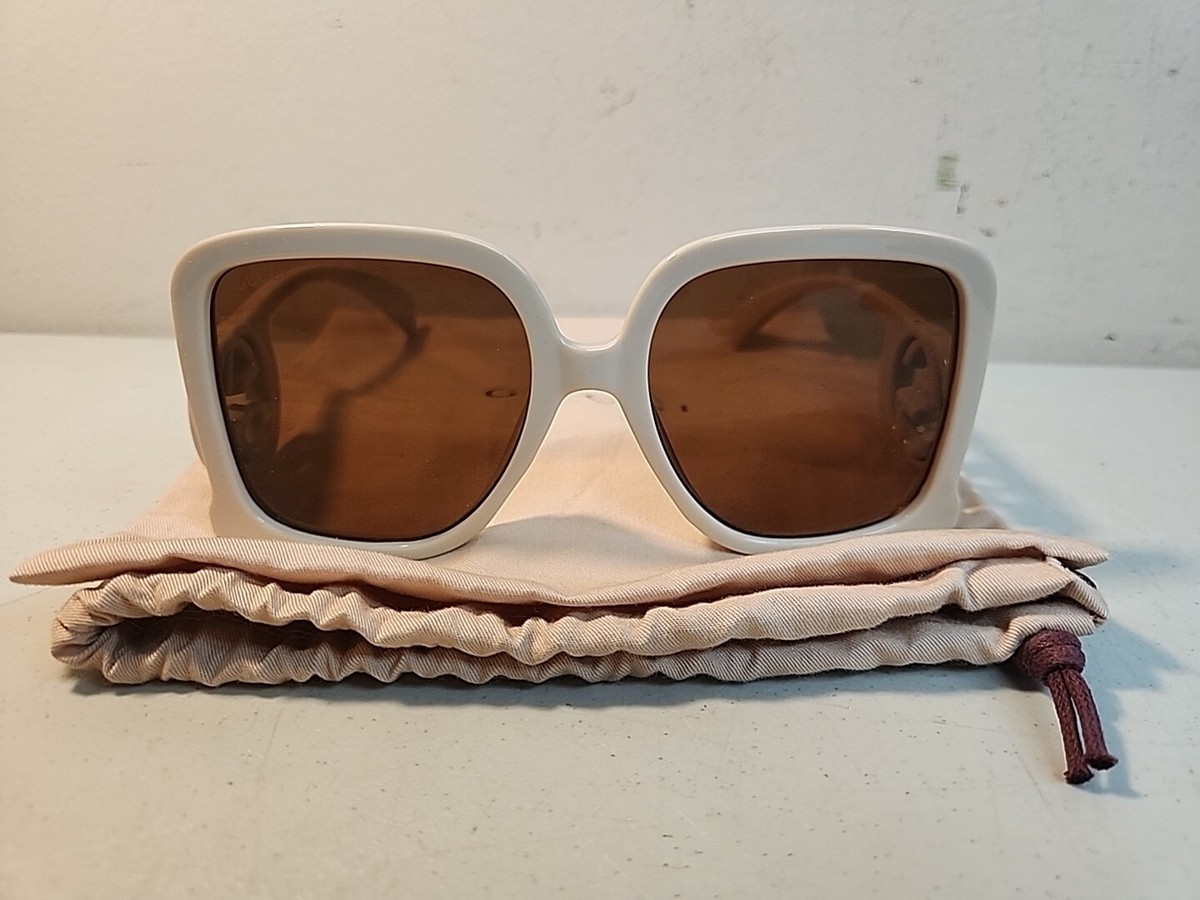 Gucci 6999 58 19-140 Oversized Square Women Sunglasses Beige | eBay