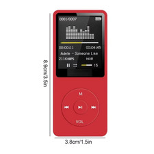 1.8In Screen MP3 Music Player Audio Player HIFI FM Radio Recording E-Book Multif