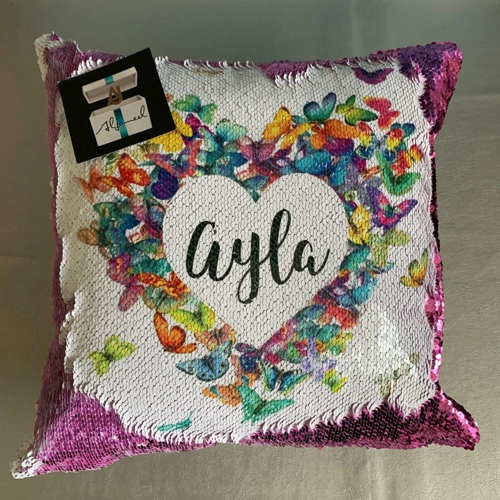 Girls sequin cushion 2025