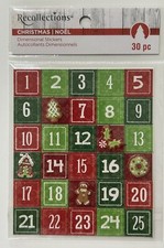 Recollections CHRISTMAS NOEL Dimensional Stickers 25 NUMBERS