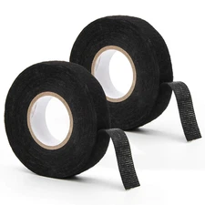 2 Rolls Wire Loom Harness Tape, Wiring Cloth Adhesive Fabric Tape for Automobile