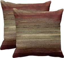 Set of 2 Throw Pillow Cover Western Tribal Geometric Brown Southwest Decorative