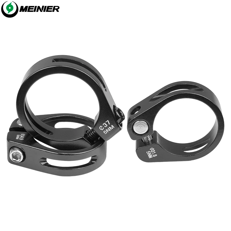 Abrazaderas ligeras para tija de sillín de bicicleta tamaño 27,2 31,6 34,9 mm abrazadera de tubo de asiento negro Foto 2 de 4