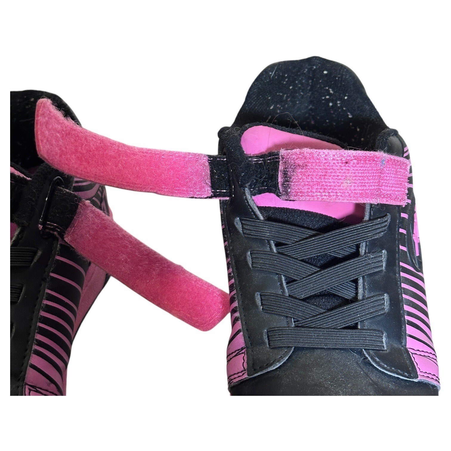 SAOLA Scarpe sneakers Heelys bambino ragazzo dual up ruote skate taglia 3 giovani nero rosa