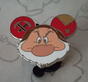 Grumpy Ear Hats Snow White 2024 Hidden Mickey DLR Disney Pin 162777