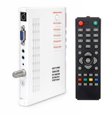 NTSC PAL RF Coax RCA S-Video To VGA Video Audio Demodulator Max 1920x1200