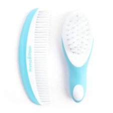 Primo Passi - Super Soft Blue Baby Comb  Brush Set
