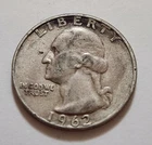 1962‑D Washington Quarter • Strong Detail • Light Toning • X46